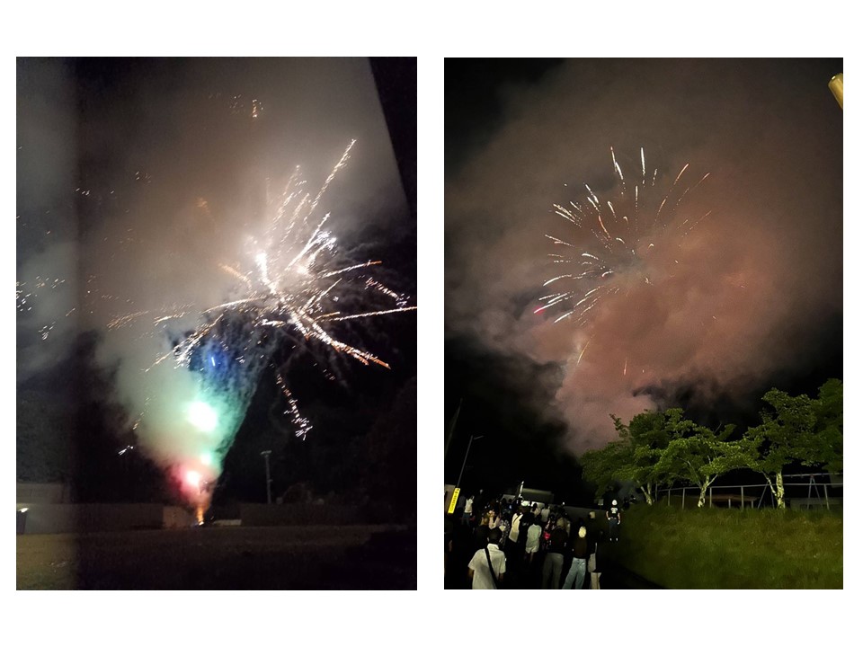岩屋夏祭りの打ち上げ花火