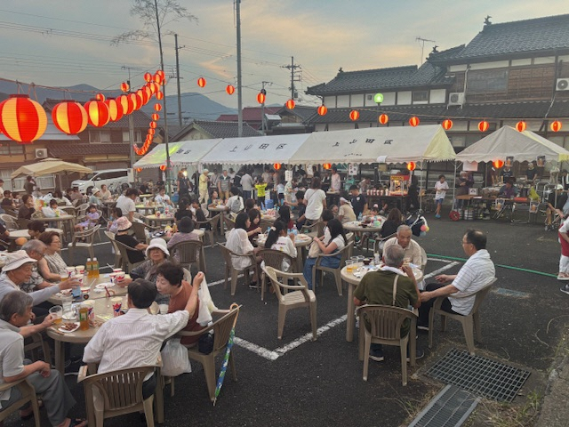 上山田区の夏祭りの様子