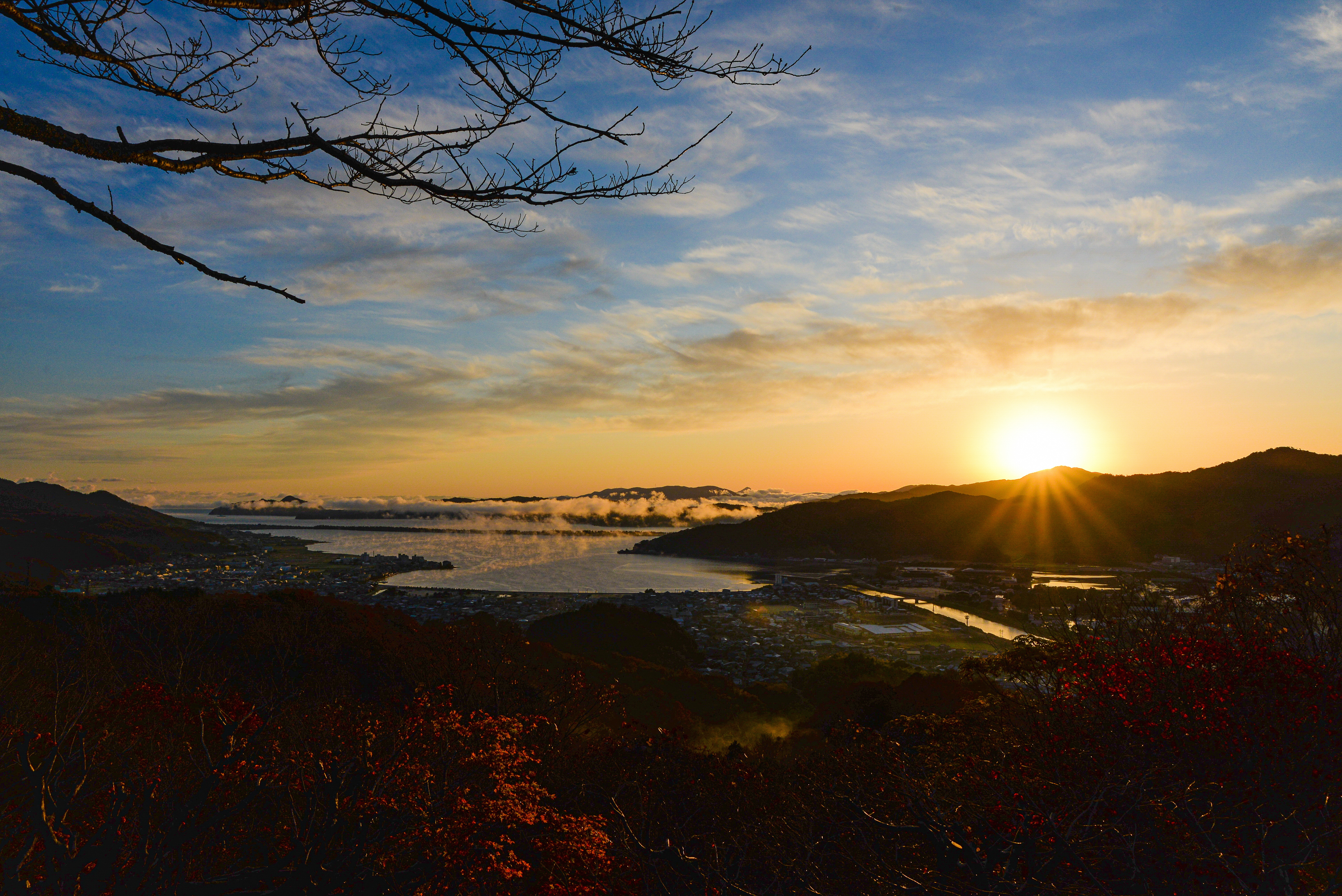 大内峠一字観公園から見る日の出