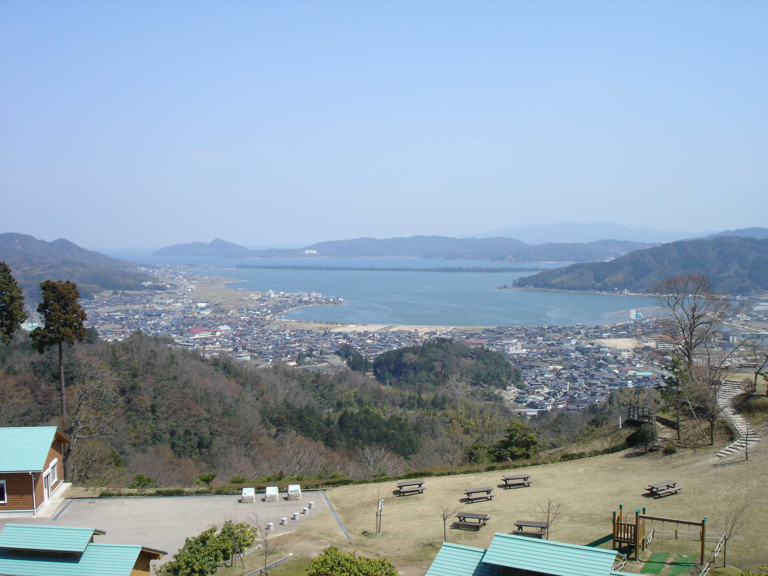 一字観公園から天橋立を望む