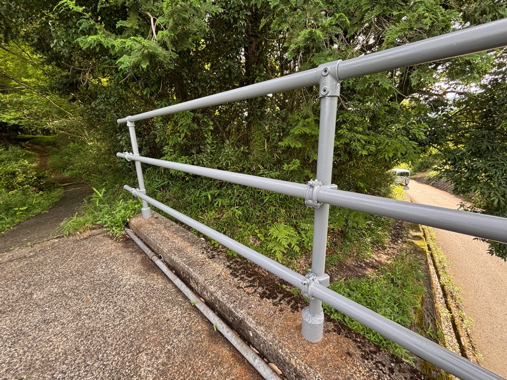 整備後の欄干の様子